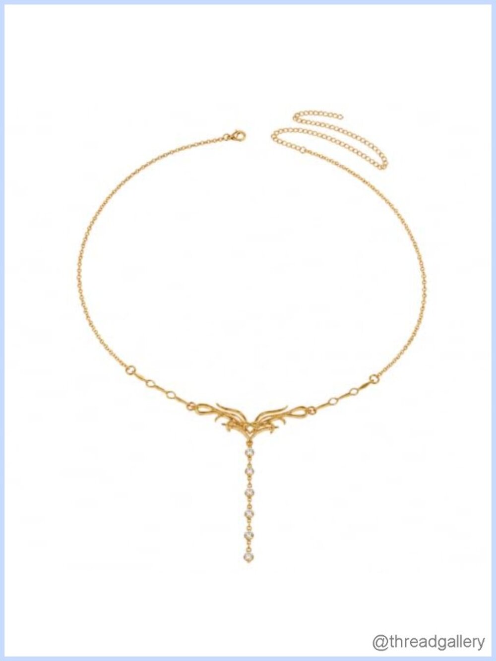 Y2K Butterfly Waist Chain Silver-Tone Dripping Body Chain Adjustable